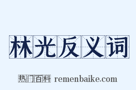 林光反义词是什么意思的图片